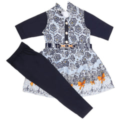 Girls Full Sleeves Suit 1481 - Navy Blue, Kids, Girls Sets And Suits, Chase Value, Chase Value