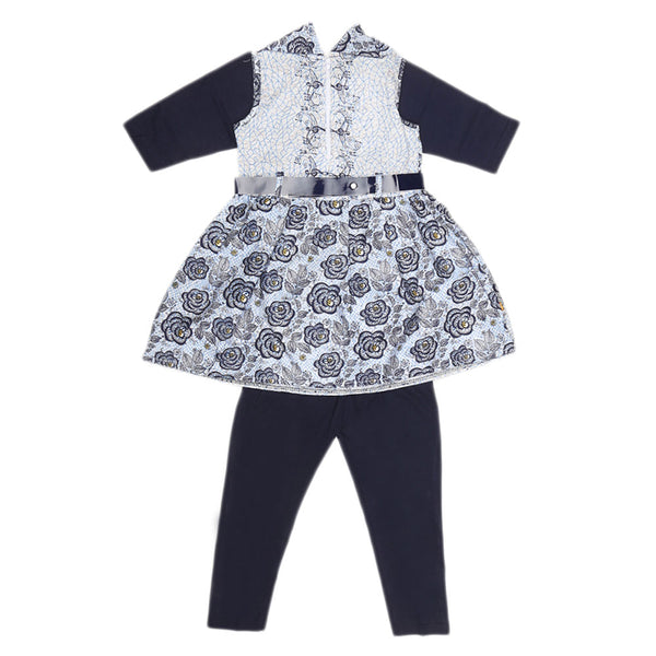 Girls Full Sleeves Suit 1481 - Navy Blue, Kids, Girls Sets And Suits, Chase Value, Chase Value