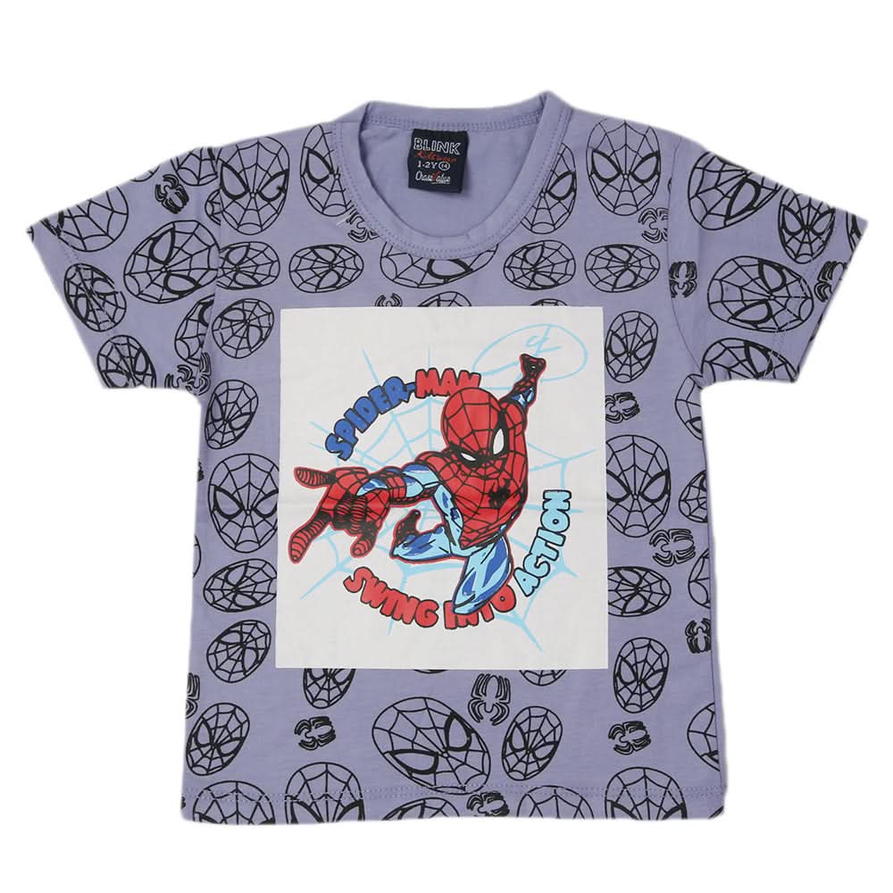Boys Half Sleeves T-Shirt - Purple, Boys T-Shirts, Chase Value, Chase Value