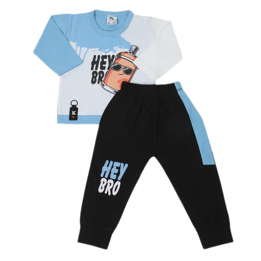 Newborn Boys Full Sleeves Suit 01249 - Blue, Kids, NB Boys Sets And Suits, Chase Value, Chase Value