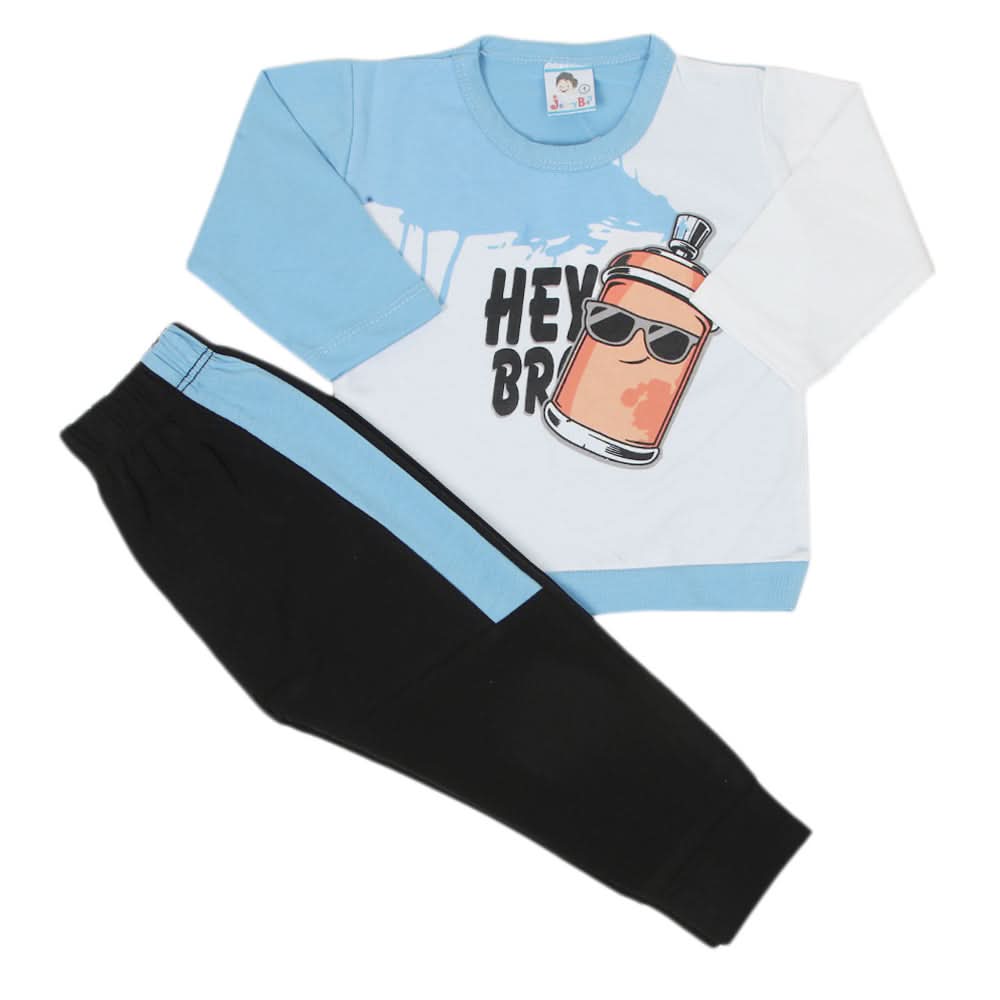 Newborn Boys Full Sleeves Suit 01249 - Blue, Kids, NB Boys Sets And Suits, Chase Value, Chase Value