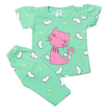 Newborn Girls Half Sleeves Suit - Green, Kids, Newborn Girls Sets And Suits, Chase Value, Chase Value