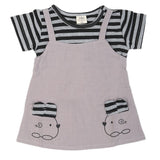 Newborn Girls Frock - Grey, Kids, NB Girls Frocks, Chase Value, Chase Value