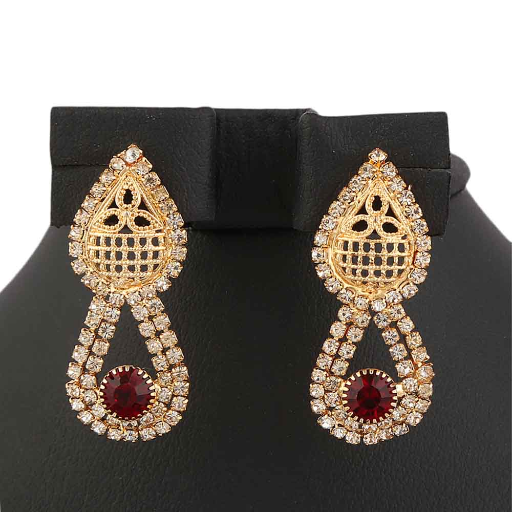 Women's Fancy Jewellery Set - Golden Red, Women, Jewellery Set, Chase Value, Chase Value