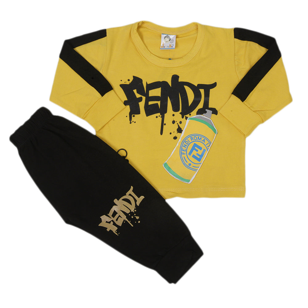 Newborn Boys Full Sleeves Suit - Yellow, Kids, NB Boys Sets And Suits, Chase Value, Chase Value