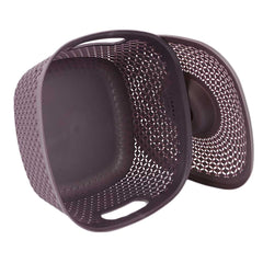 Plastic Basket With Cover - Purple, Home & Lifestyle, Storage Boxes, Chase Value, Chase Value