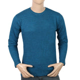 Men's Full Sleeves Twisted T-Shirt - Steel Blue, Men, T-Shirts And Polos, Chase Value, Chase Value