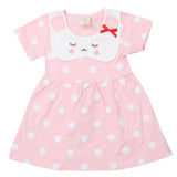 Newborn Girls Half Sleeves Frock - Pink, Kids, Newborn Girls Frocks, Chase Value, Chase Value