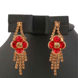 Women's Fancy Jewellery Set - Golden Red, Women, Jewellery Set, Chase Value, Chase Value