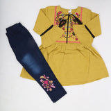 Girls Full Sleeves Suit - Mustard, Kids, Girls Sets And Suits, Chase Value, Chase Value