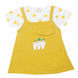 Newborn Girls Half Sleeves Frock - Yellow, Kids, Newborn Girls Frocks, Chase Value, Chase Value