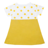 Newborn Girls Half Sleeves Frock - Yellow, Kids, Newborn Girls Frocks, Chase Value, Chase Value