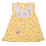 Newborn Girls Half Sleeves Frock - Yellow, Kids, Newborn Girls Frocks, Chase Value, Chase Value