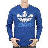 Men's Full Sleeves Twisted T-Shirt - Royal Blue, Men, T-Shirts And Polos, Chase Value, Chase Value