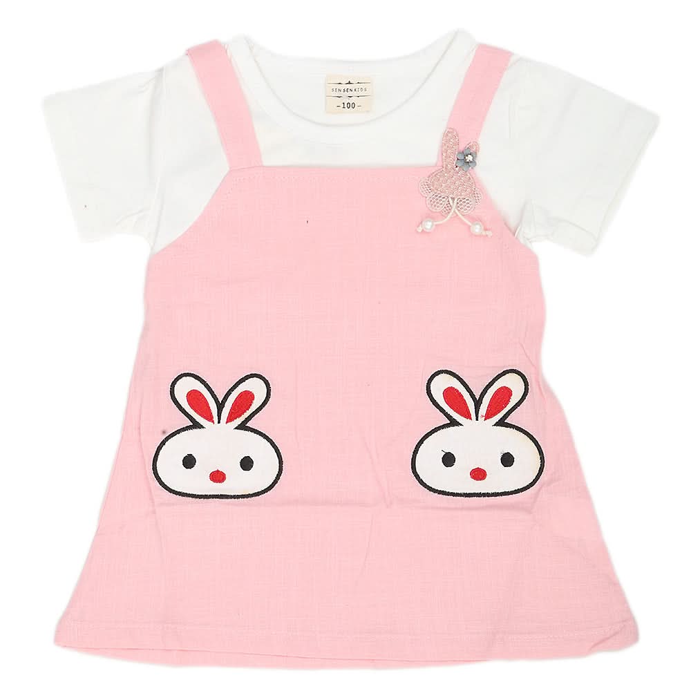 Newborn Girls Frock - Pink, Kids, NB Girls Frocks, Chase Value, Chase Value