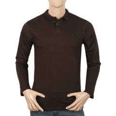 Men's Eminent CT Full Sleeves Ban-Collar T-Shirt - Choc Brown, Men, T-Shirts And Polos, Eminent, Chase Value
