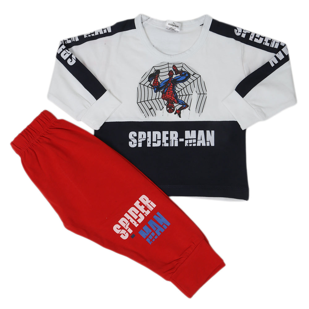 Newborn Boys Full Sleeves Suit 01235 - White, Kids, NB Boys Sets And Suits, Chase Value, Chase Value