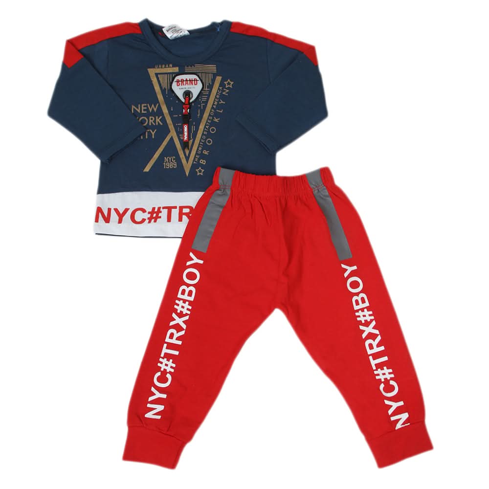 Newborn Boys Full Sleeves Suit 01247 - Steel Blue, Kids, NB Boys Sets And Suits, Chase Value, Chase Value