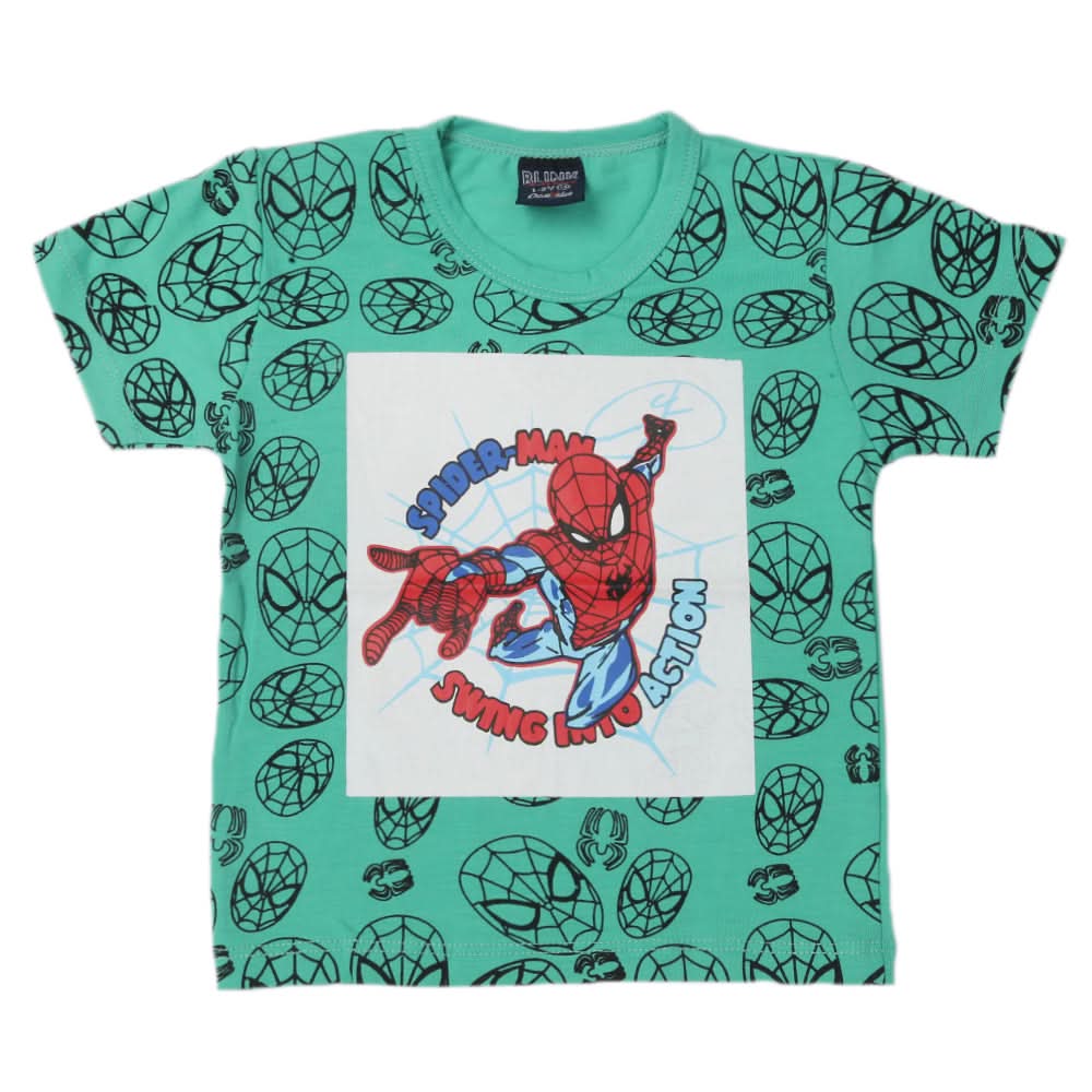 Boys Half Sleeves T-Shirt - Green, Boys T-Shirts, Chase Value, Chase Value