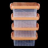 Multipurpose Storage Box 4 Pcs (4003) - Brown, Home & Lifestyle, Storage Boxes, Chase Value, Chase Value