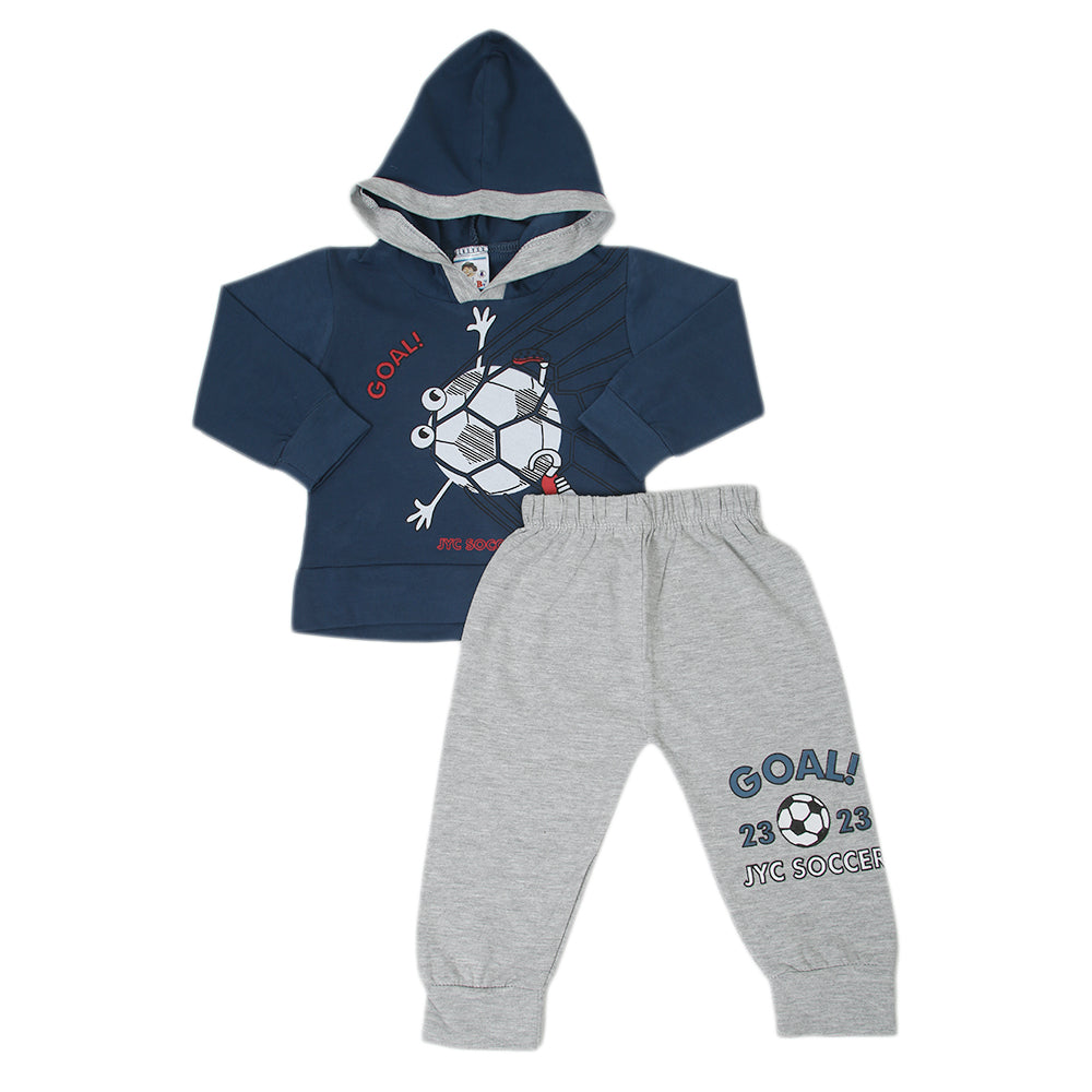 Newborn Boys Full Sleeves Suit 01239 - Steel Blue, Kids, NB Boys Sets And Suits, Chase Value, Chase Value