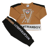 Newborn Boys Full Sleeves Suit 01247 - Brown, Kids, NB Boys Sets And Suits, Chase Value, Chase Value