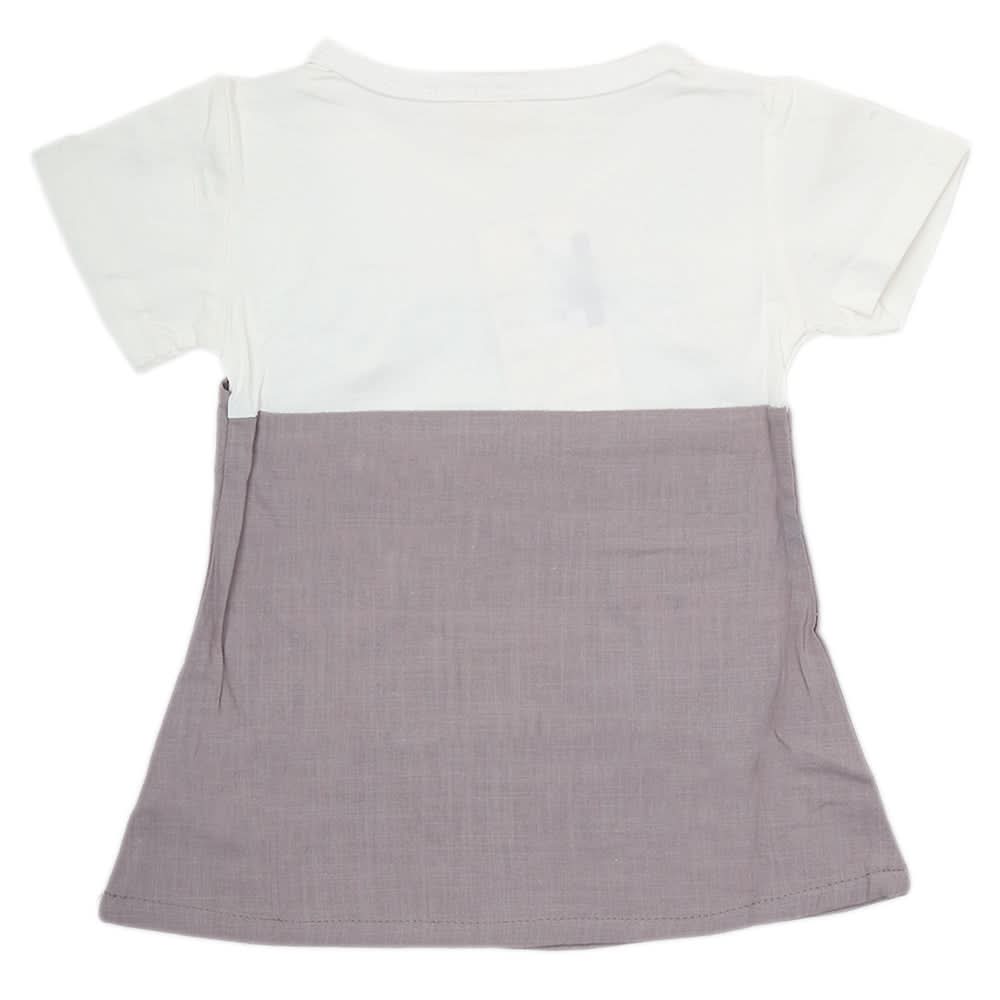 Newborn Girls Frock - Grey, Kids, New Born Girls Frocks, Chase Value, Chase Value
