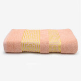 Bath Sheet Greek Border - Peach, Bath Towels, Chase Value, Chase Value