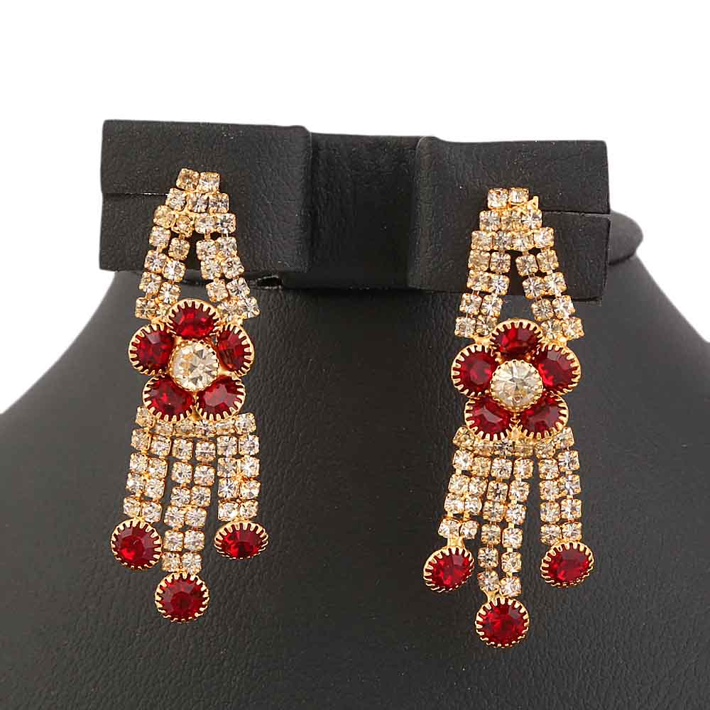 Women's Jewellery Set - Golden & Red, Women, Jewellery Set, Chase Value, Chase Value