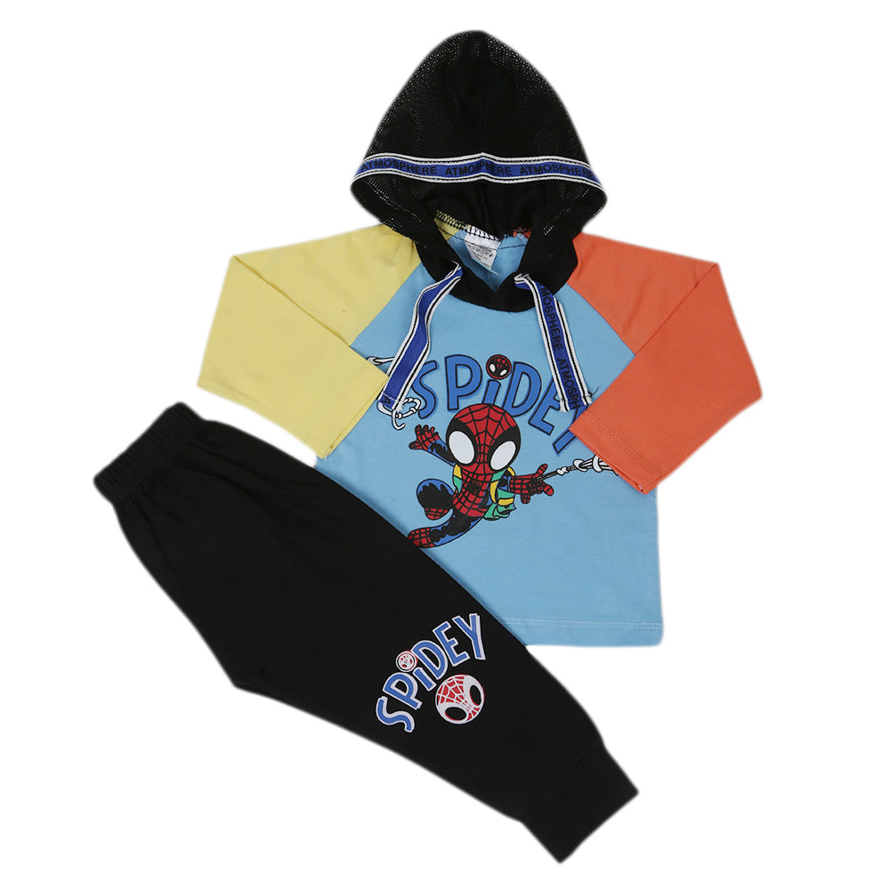 Newborn Boys Full Sleeves Suit 01251 - Blue, Kids, NB Boys Sets And Suits, Chase Value, Chase Value