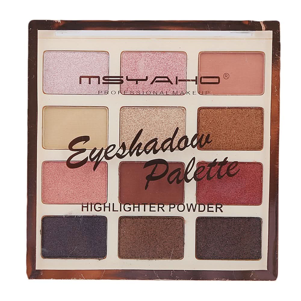 Msyaho Eye-Shadow Palette 12 in 1 (YH352), Beauty & Personal Care, Eyeshadow, Chase Value, Chase Value