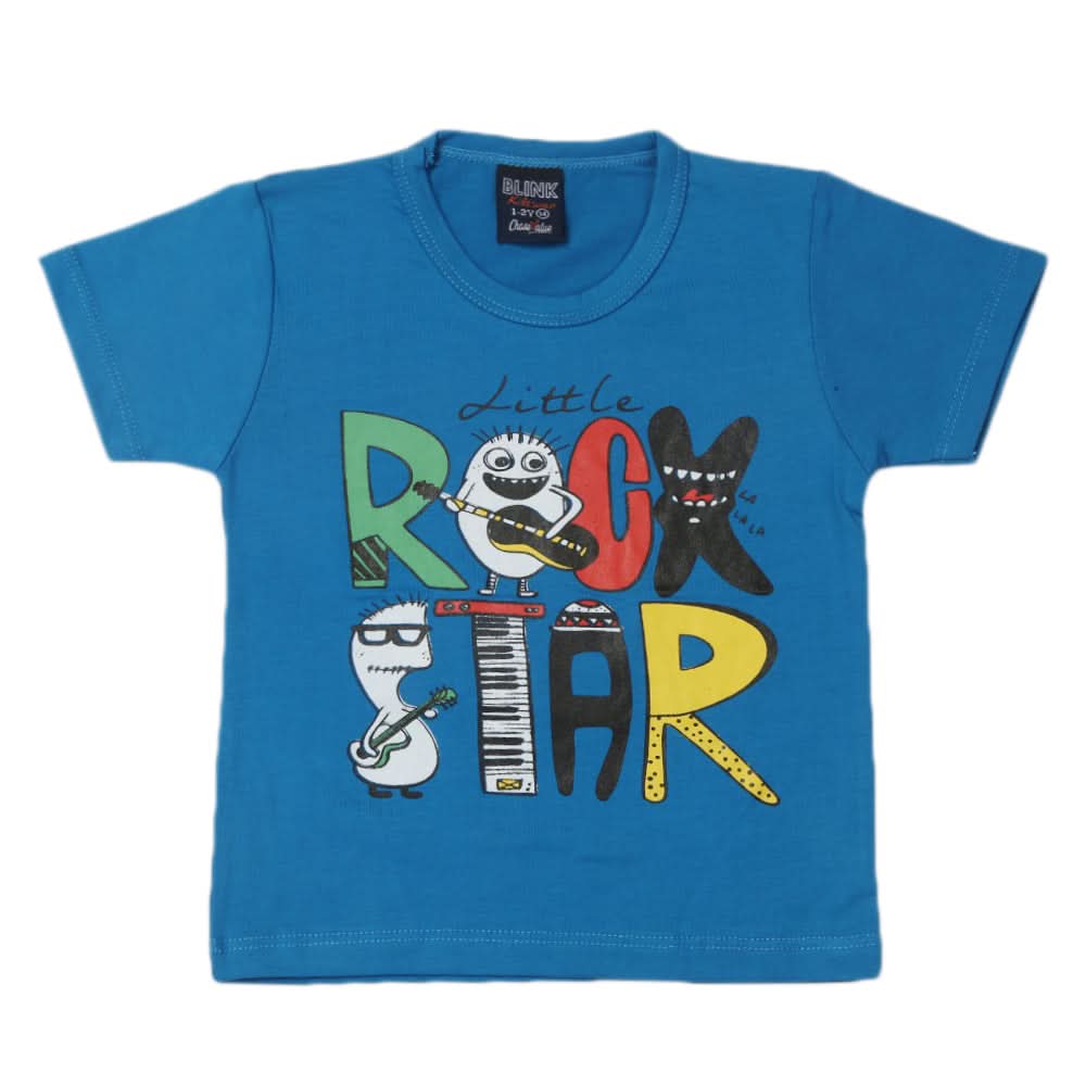 Boys Half Sleeves T-Shirt - Light Blue, Boys T-Shirts, Chase Value, Chase Value