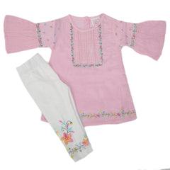 Newborn Girls Half Sleeves Suit - Pink, Kids, New Born Girls Sets And Suits, Chase Value, Chase Value