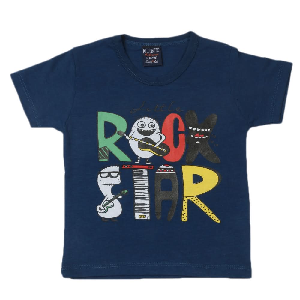Boys Half Sleeves T-Shirt - Blue, Boys T-Shirts, Chase Value, Chase Value