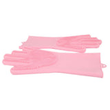 Silicone Dish Washing Gloves - Pink, Crockery & Kitchenware, Chase Value, Chase Value