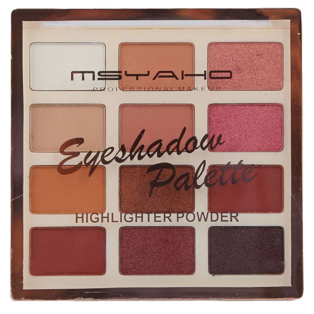 Msyaho Eye-Shadow Palette 12 in 1 (YH352), Beauty & Personal Care, Eyeshadow, Chase Value, Chase Value