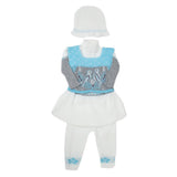 Newborn Girls Irani Suit - Cyan, Kids, NB Girls Sets And Suits, Chase Value, Chase Value