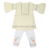 Newborn Girls Half Sleeves Suit - Yellow, Kids, Newborn Girls Sets And Suits, Chase Value, Chase Value