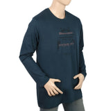 Men's Jersey Full Sleeves T-Shirt - Sea Green, Men, T-Shirts And Polos, Chase Value, Chase Value