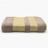 Bath Sheet Greek Border - Light Brown, Bath Towels, Chase Value, Chase Value