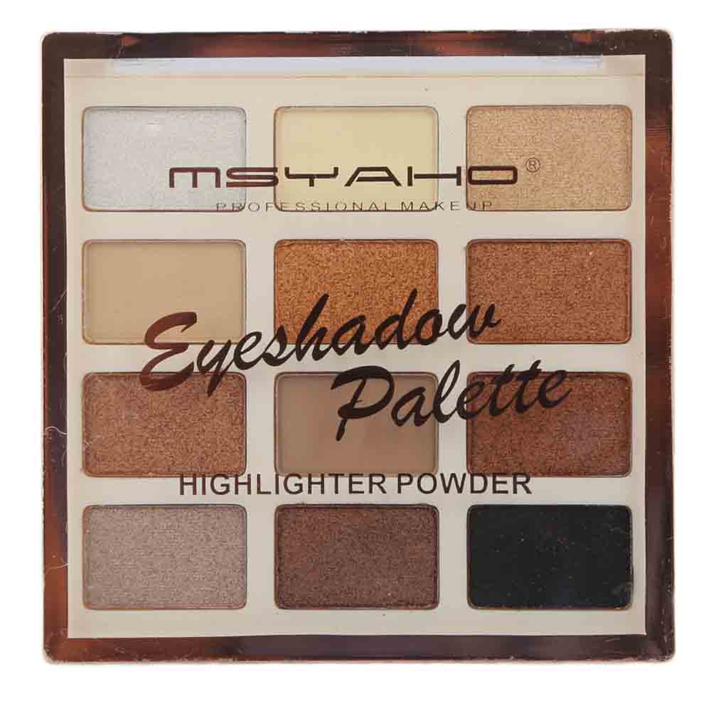 Msyaho Eye-Shadow Palette 12 in 1 (YH352), Beauty & Personal Care, Eyeshadow, Chase Value, Chase Value