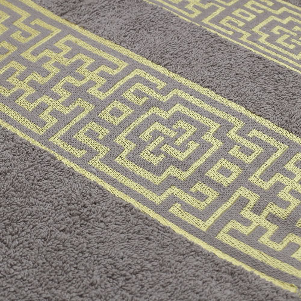 Bath Sheet Greek Border - Light Brown, Bath Towels, Chase Value, Chase Value