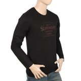 Men's Jersey Full Sleeves T-Shirt - Black, Men, T-Shirts And Polos, Chase Value, Chase Value