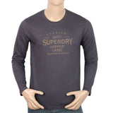 Men's Jersey Full Sleeves T-Shirt - Dark Grey, Men, T-Shirts And Polos, Chase Value, Chase Value
