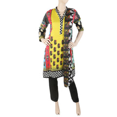 Women's Shalwar Suit - Yellow-WNTR, Women's, Shalwar Suits, Chase Value, Chase Value