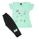 Girls Short Suit - Green, Kids, Girls Sets And Suits, Chase Value, Chase Value
