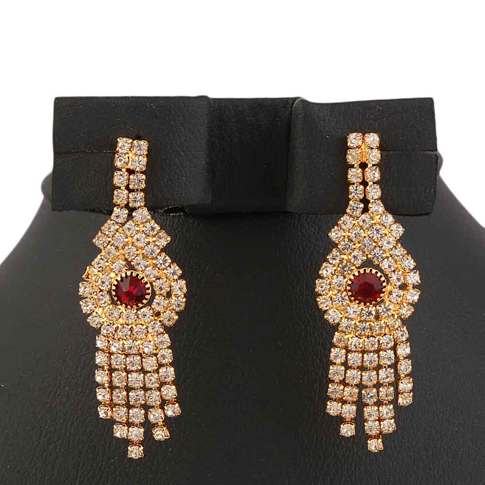 Women's Fancy Jewellery Set - Golden Red, Women, Jewellery Set, Chase Value, Chase Value