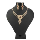 Women's Fancy Jewellery Set - Golden Red, Women, Jewellery Set, Chase Value, Chase Value