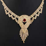 Women's Fancy Jewellery Set - Golden Red, Women, Jewellery Set, Chase Value, Chase Value