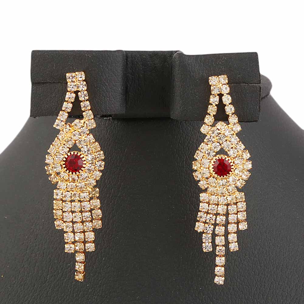 Women's Jewellery Set - Golden & Red, Women, Jewellery Set, Chase Value, Chase Value